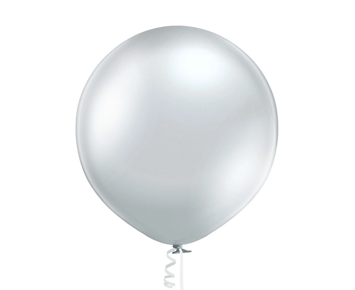 Balloons Belbal 24", B250-601, glossy silver, 5pcs